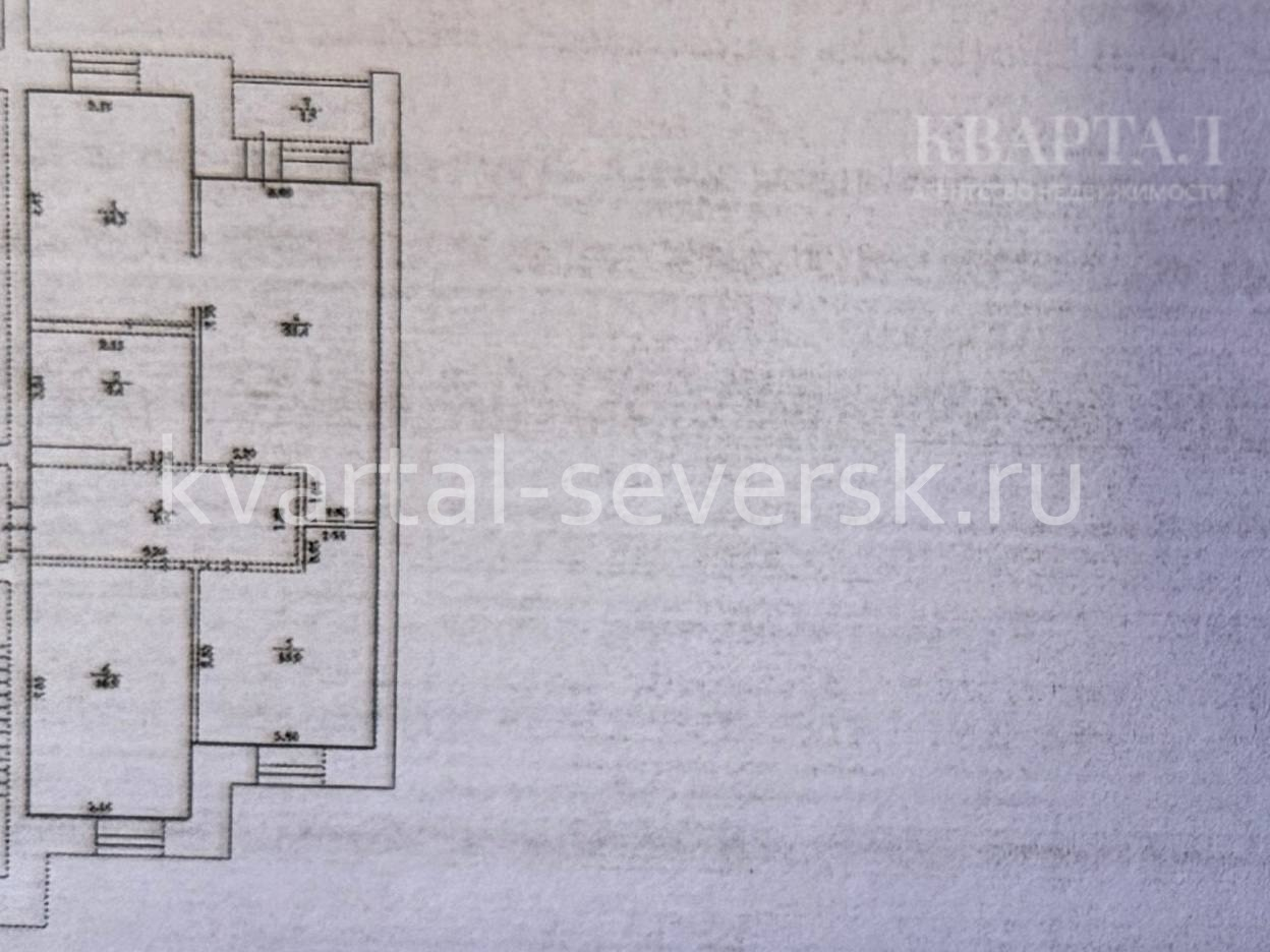 3 к. квартира в г. Северске на ул. Сосновая 16, д. 4 — 82.1 м², 13/5 эт